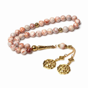 AL HIQMA TASBIH MISBAHA ROSE COLOURED STONE
