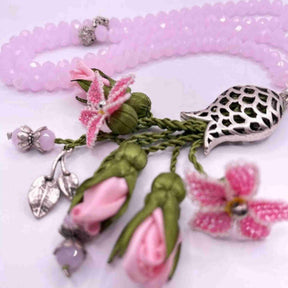AL HIQMA TASBIH MISBAHA ZEHRA PINK CRYSTAL