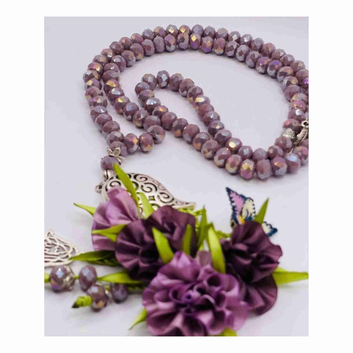 AL HIQMA TASBIH MISBAHA ZEHRA PURPLE CRYSTAL