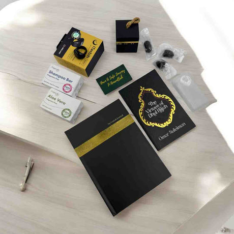Al Hiqma Zulhijjah barakah set with digital tasbih, journal, nail clipper and Sunnah inspired essentials

