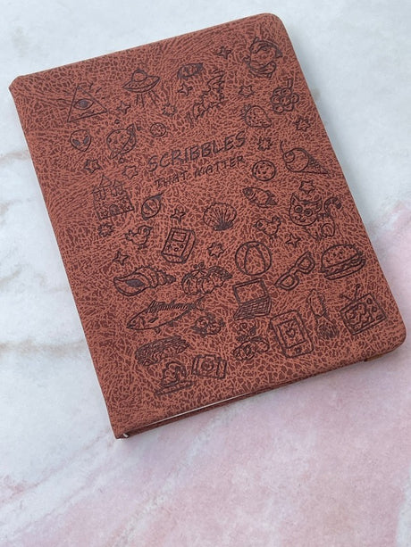 ALHIQMA BOOKS SCRIBBLES THAT MATTER DARK BROWN